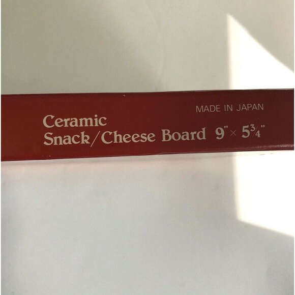 Vintage Christmastime Nikko Serving Ceramic Snack Cheese Board 9" x 5-3/4" Japan - Picture 8 of 8